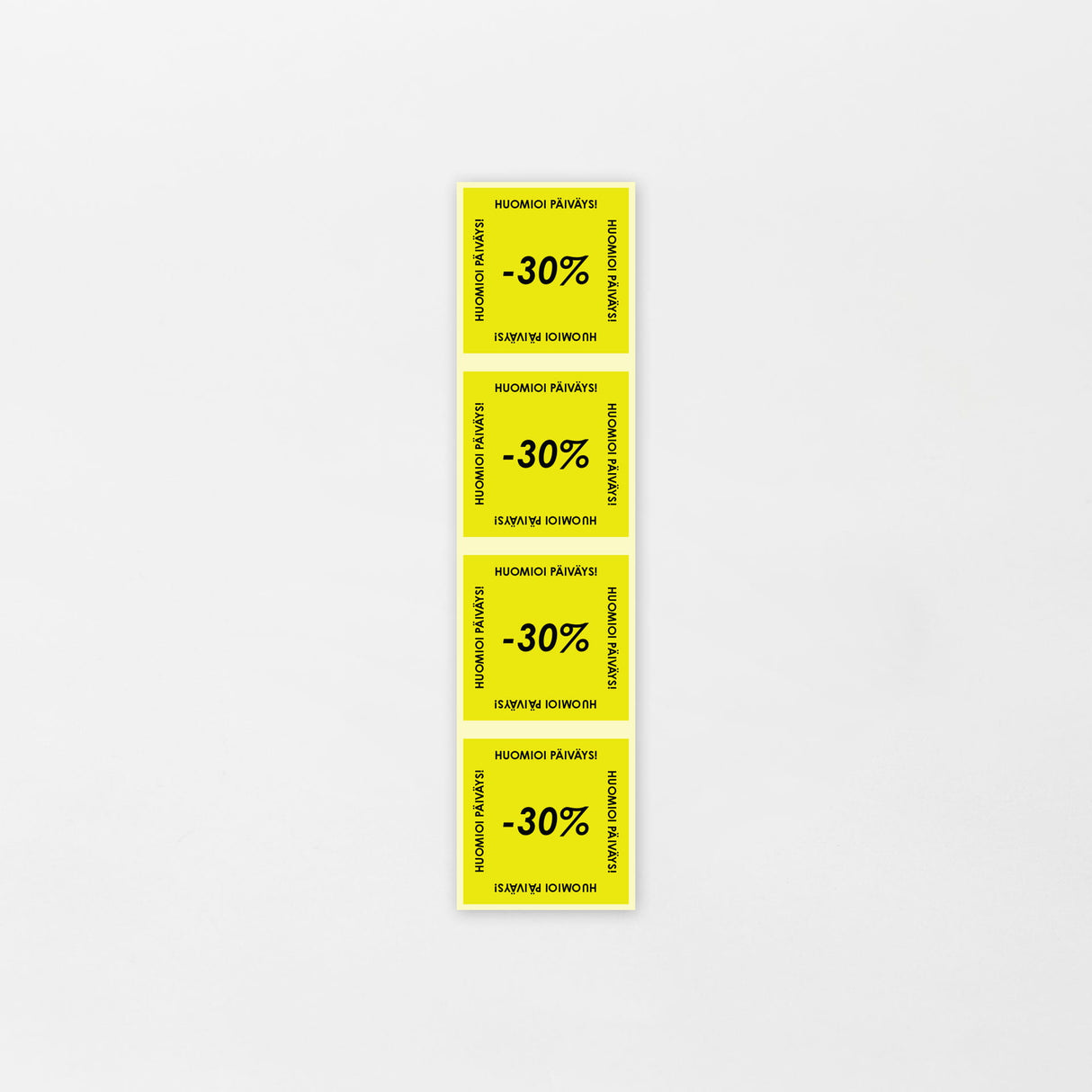 Aletarra -30% 25x25mm keltainen (1000kpl/rll)