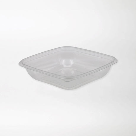 Dishy neliskanttisen rasian pohja kirkas 750ml rPET (190x190x45mm) - Kuatro