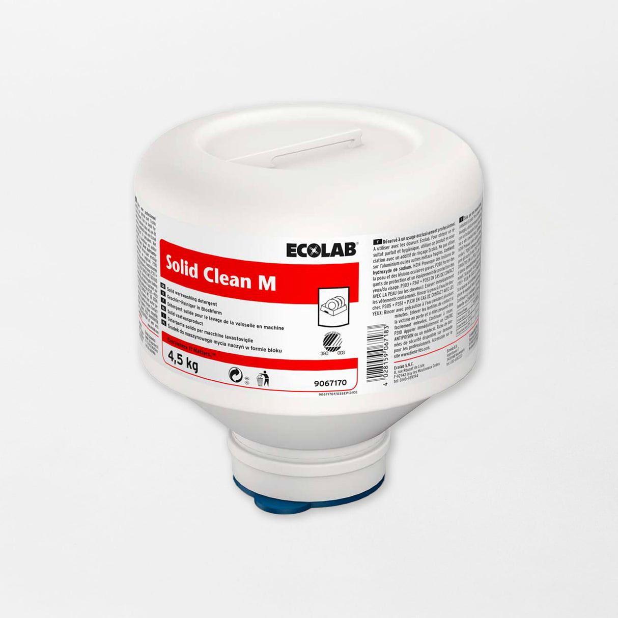 Ecolab Solid Clean M koneastianpesuaine 4,5kg (4kpl/ltk)