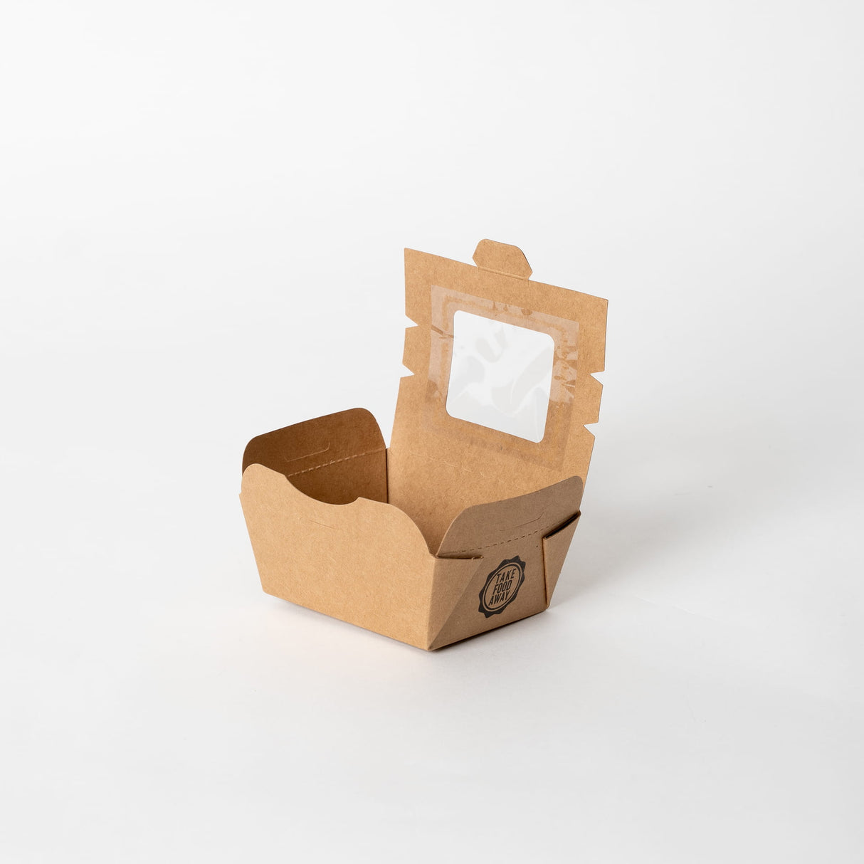 Kartonkinen saranakansirasia "take food away" 250ml (300kpl/ltk)