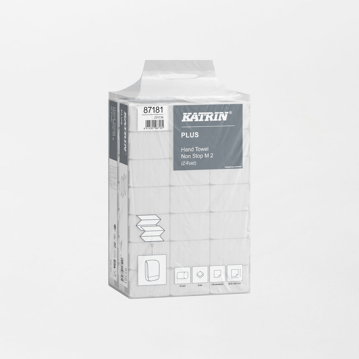 Katrin käsipyyhe Z-taitto valkoinen (2835kpl/sk)