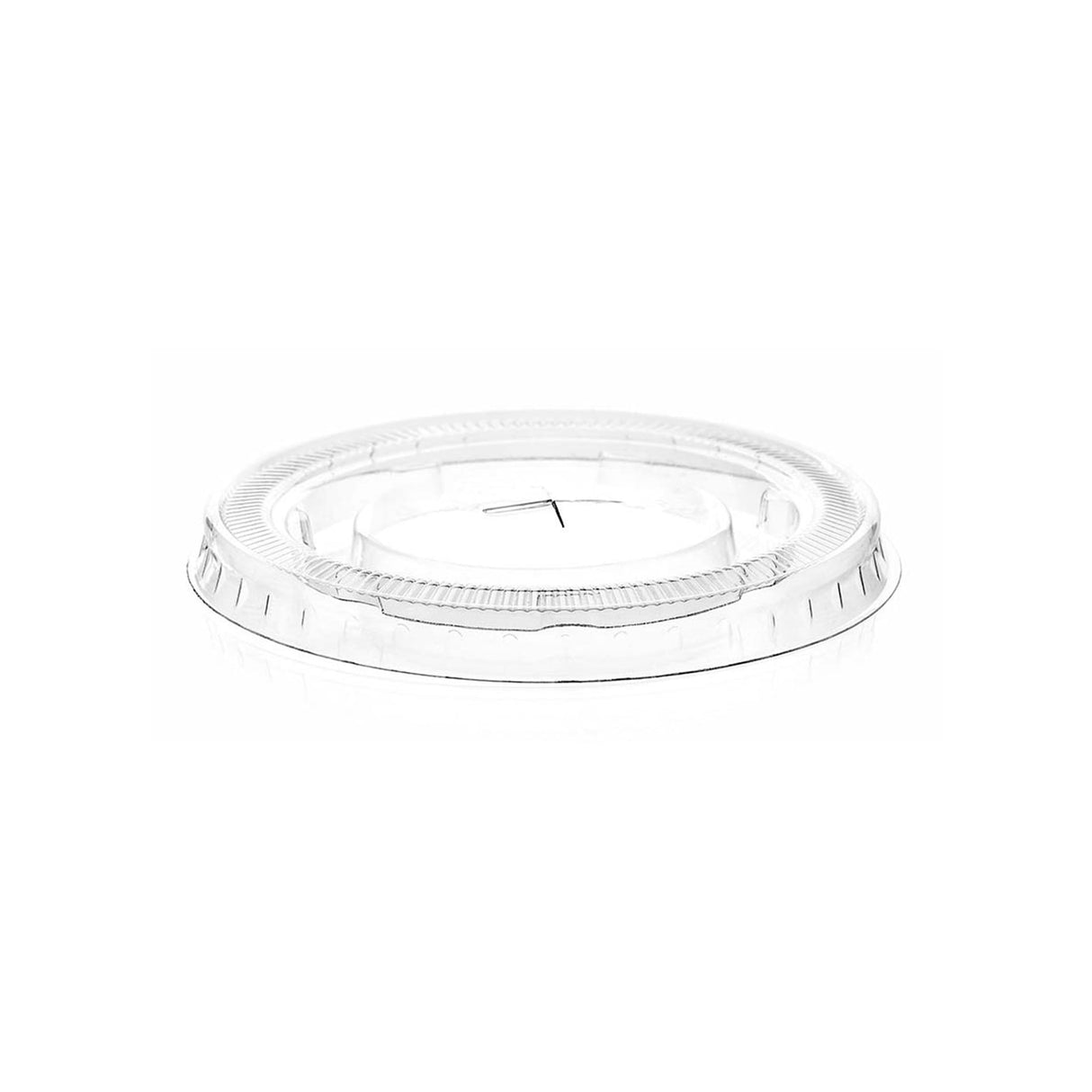 Muovipikarin tasakansi ristireiällä 300-400ml rPET-muovi Ø93mm (1000kpl/ltk)