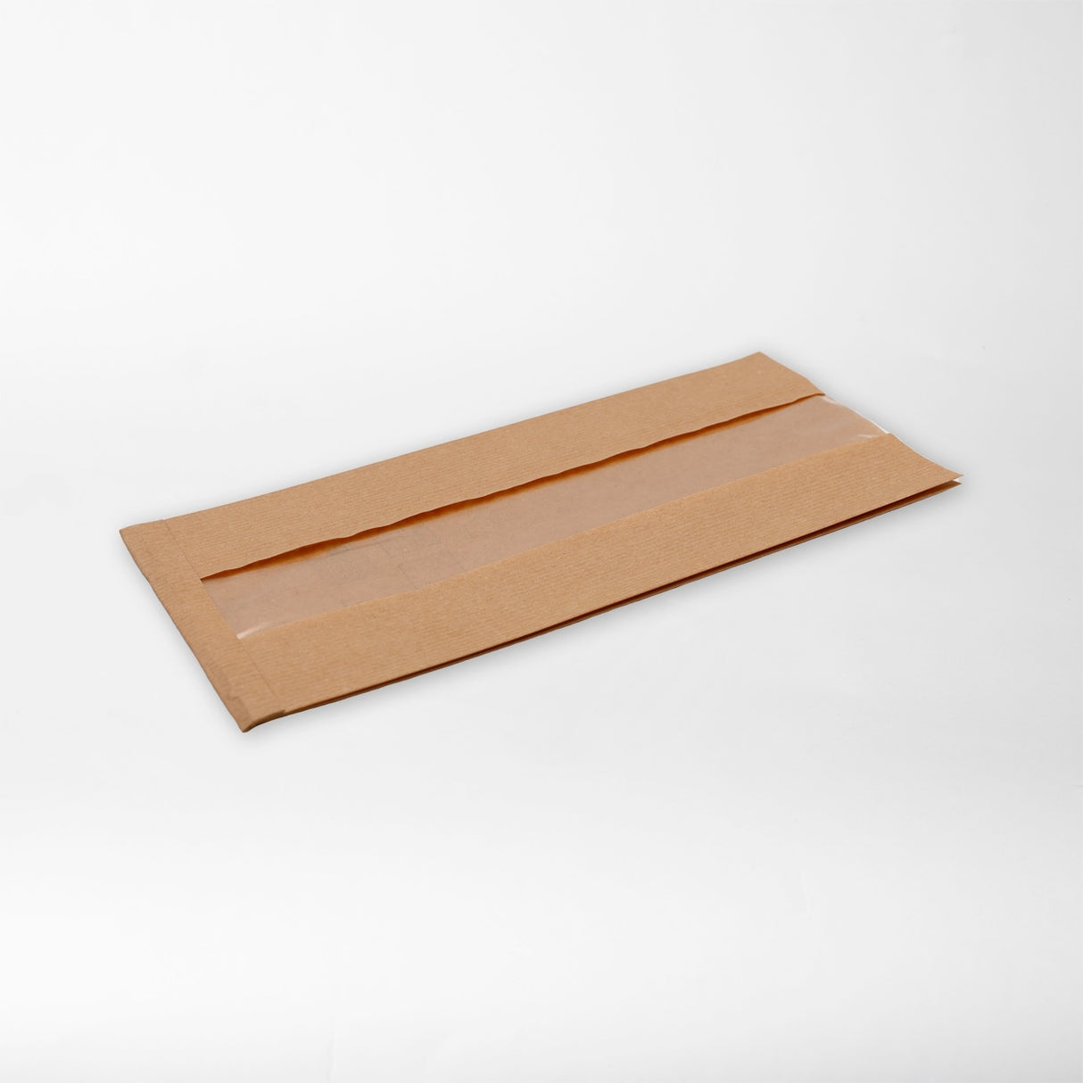 Saumattava ikkunallinen grillipussi ruskea 150x60x300mm (500kpl/ltk)