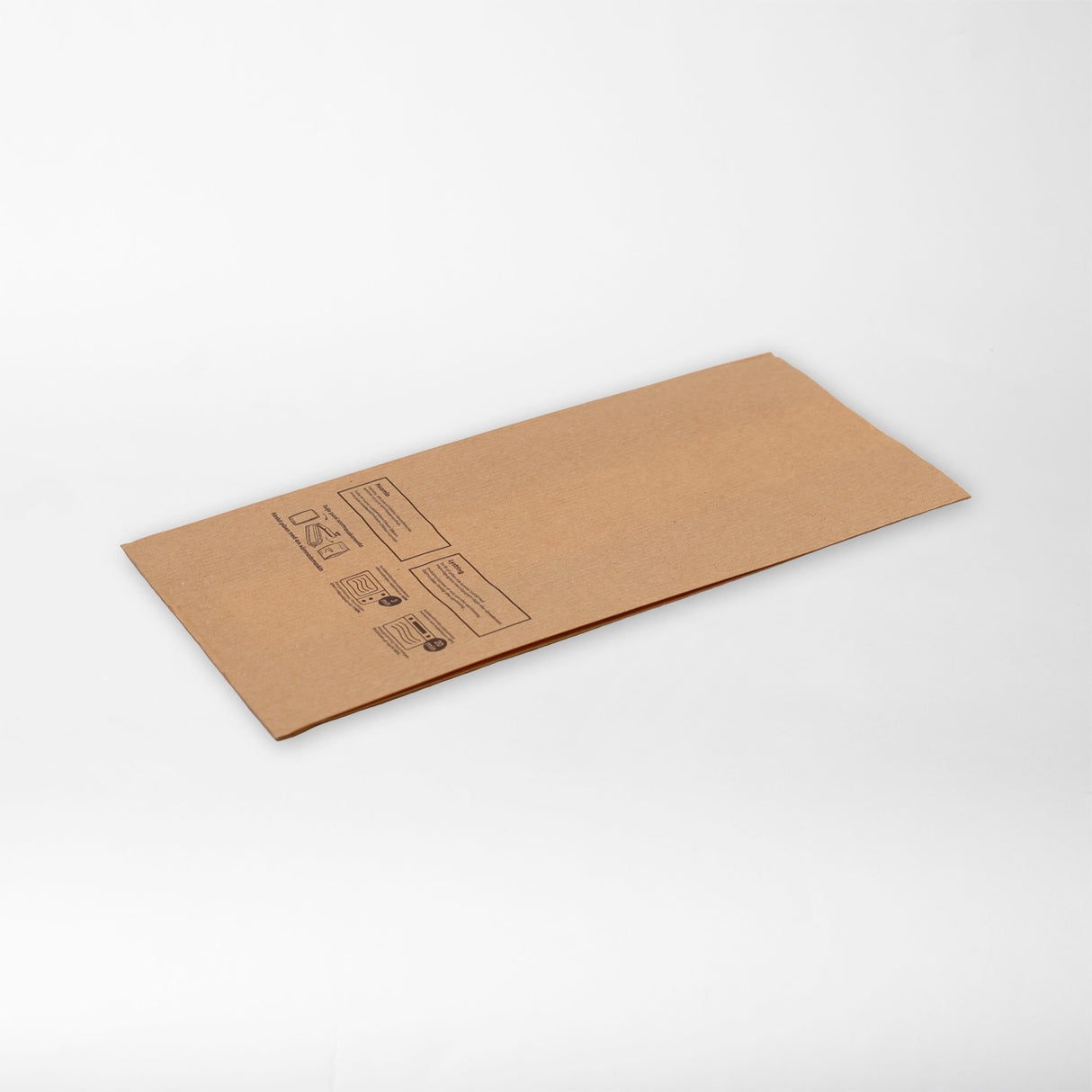 Saumattava ikkunallinen grillipussi ruskea 150x60x300mm (500kpl/ltk)