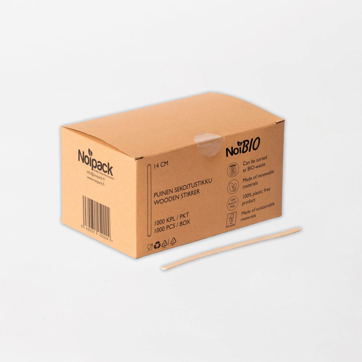 Puinen sekoitustikku 14cm (10000kpl/ltk)