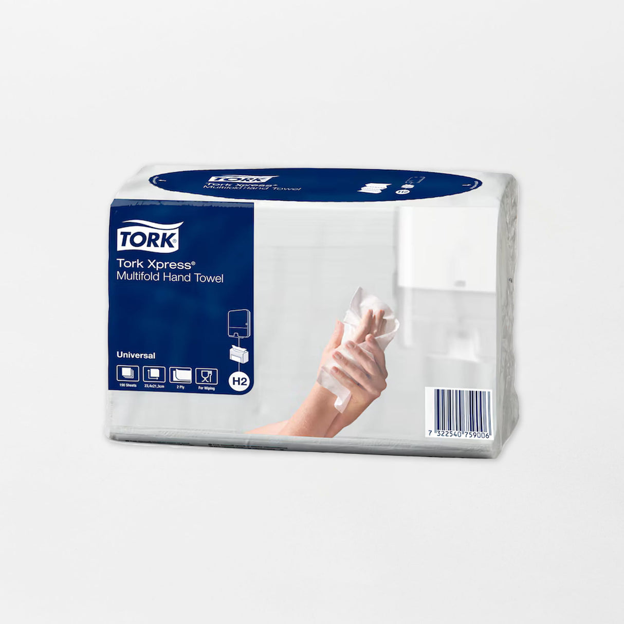 Tork Xpress® Multifold käsipyyhe H2 valkoinen (3800kpl/sk)