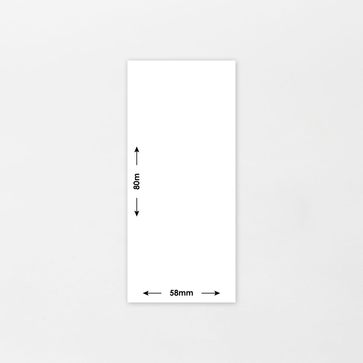Vaakaetiketti linerless 58mm x 80m (30rll/ltk)
