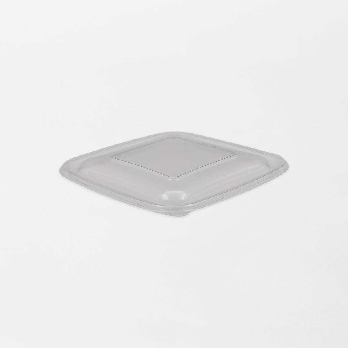 Dishy neliskanttisen rasian kansi läpinäkyvä 500-1500ml rPET (190x190mm) (400kpl/ltk)