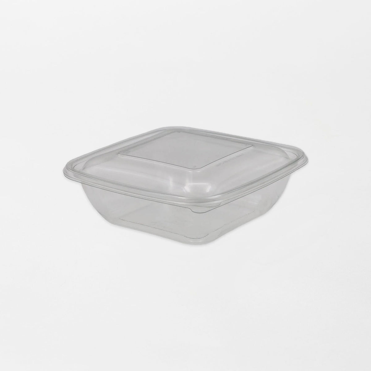 Dishy neliskanttisen rasian pohja läpinäkyvä 1000ml rPET (190x190x56mm) (400kpl/ltk)