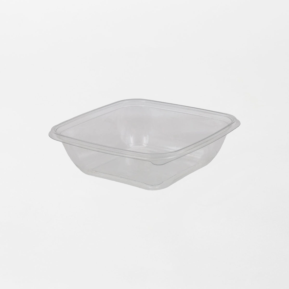 Dishy neliskanttisen rasian pohja läpinäkyvä 1000ml rPET (190x190x56mm) (400kpl/ltk)