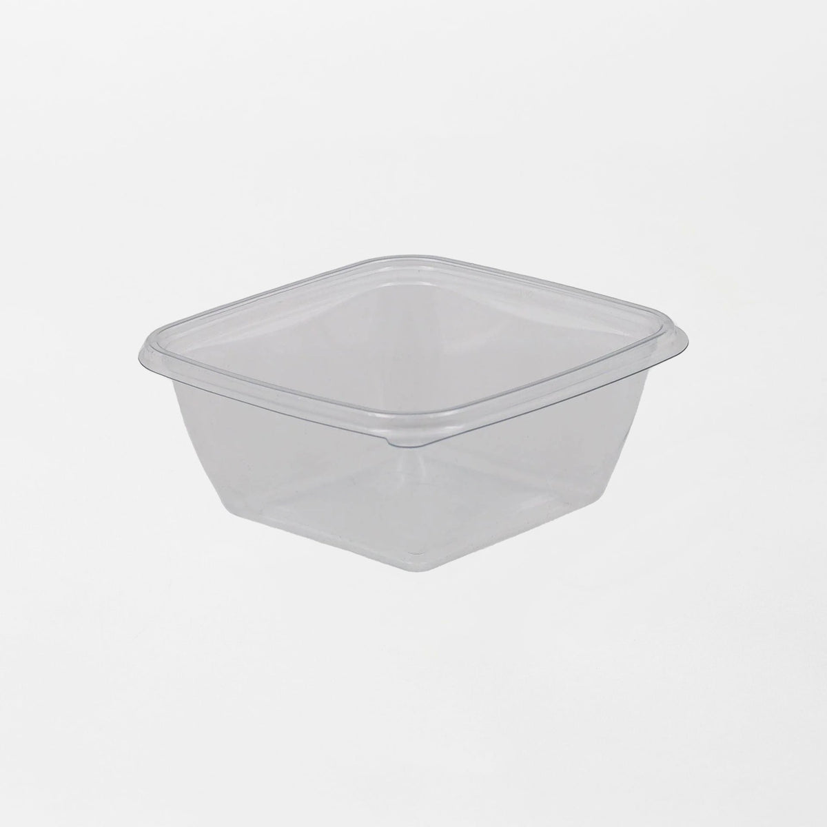 Dishy neliskanttisen rasian pohja läpinäkyvä 375ml rPET (125x125x52mm) (600kpl/ltk)