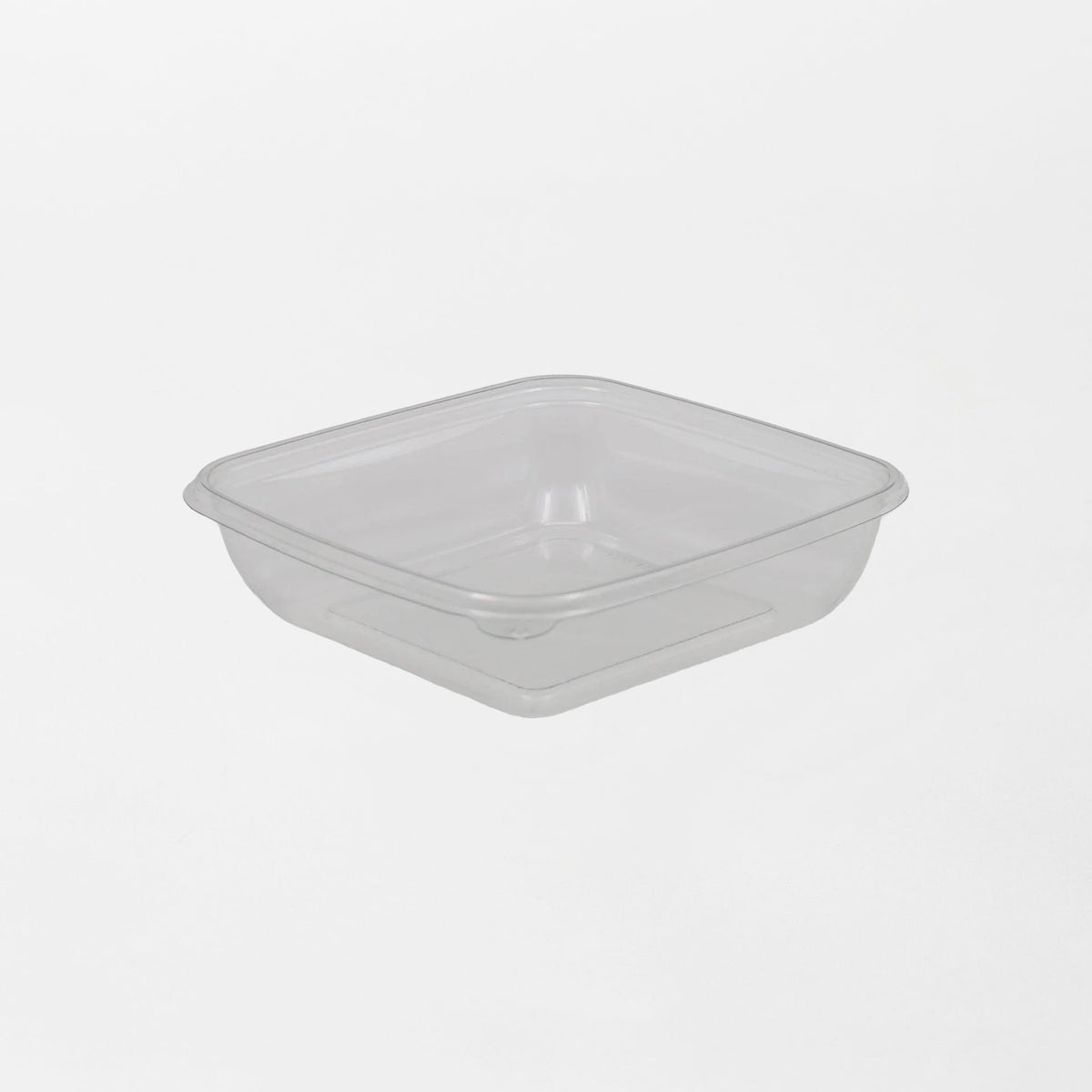 Dishy neliskanttisen rasian pohja läpinäkyvä 500ml rPET (160x160x40mm) (400kpl/ltk)