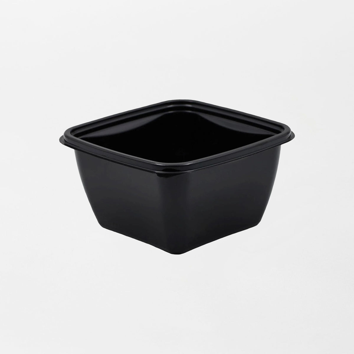 Dishy neliskanttisen rasian pohja musta 500ml rPET (125x125x66mm) (600kpl/ltk)