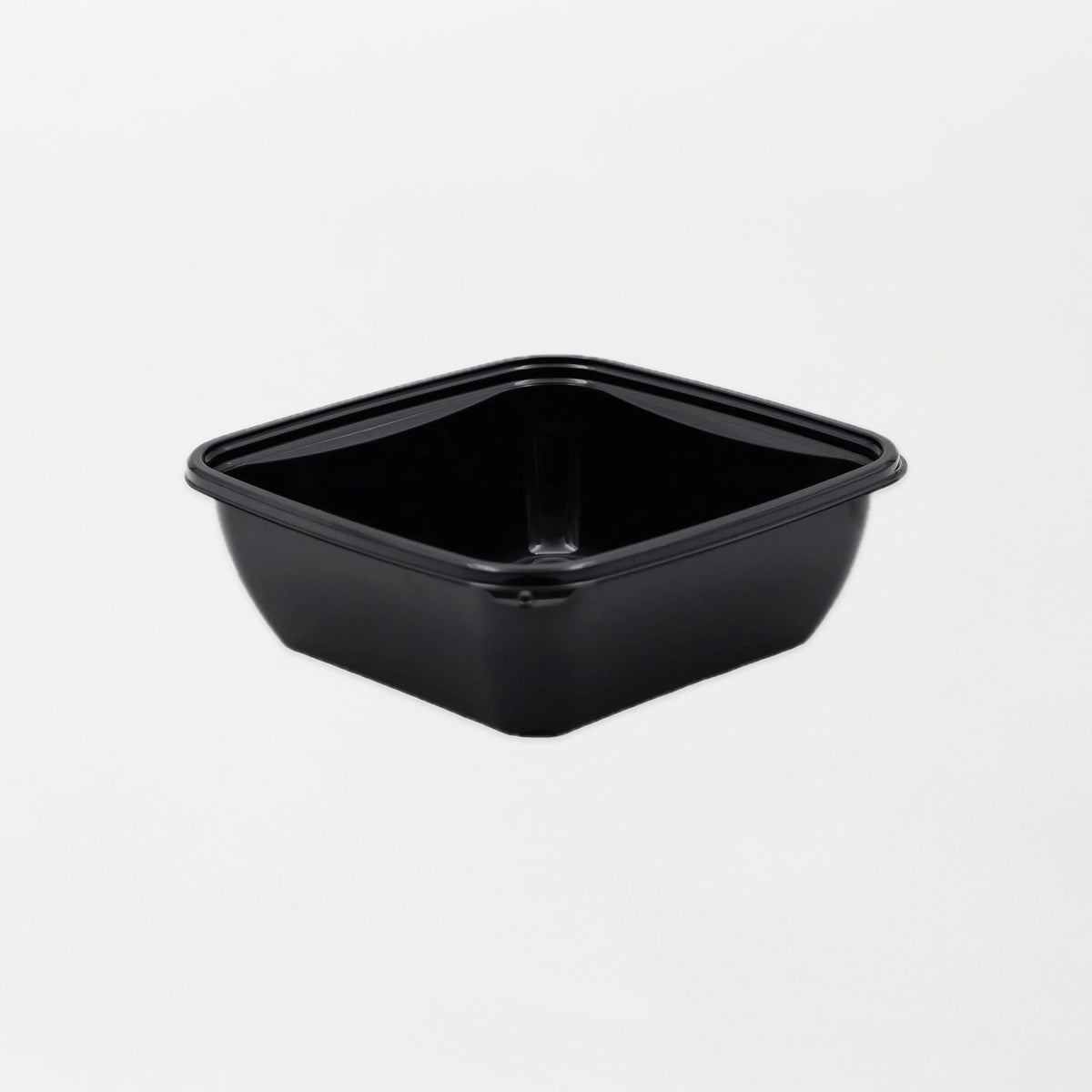 Dishy neliskanttisen rasian pohja musta 750ml rPET (160x160x60mm) (400kpl/ltk)