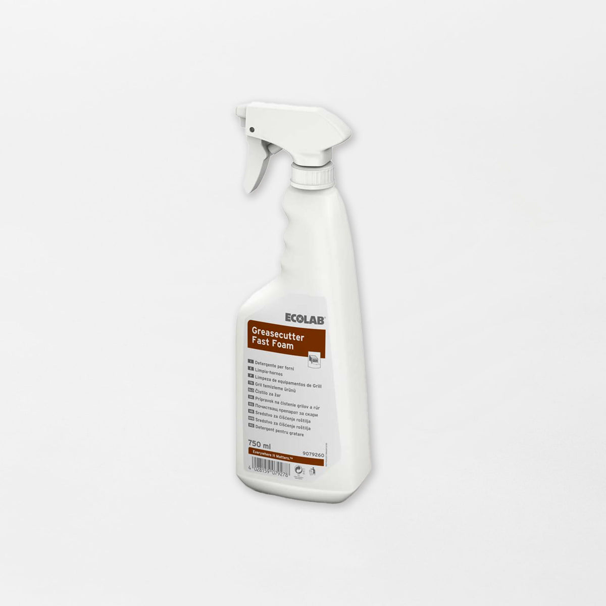 Ecolab Greasecutter Fast Foam uunien & grillien rasvanpoistoaine 750ml (4kpl/ltk)