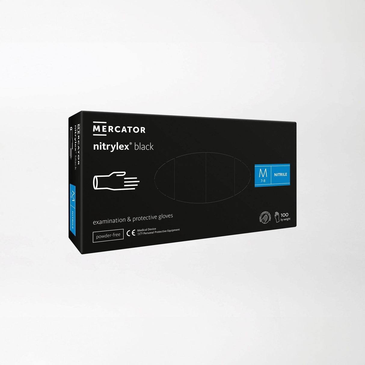 Mercator nitrylex nitriilikäsine musta - Kuatro
