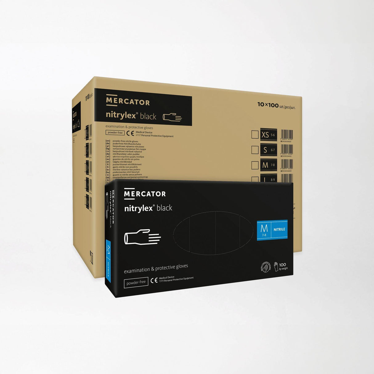 Mercator nitrylex nitriilikäsine musta - Kuatro