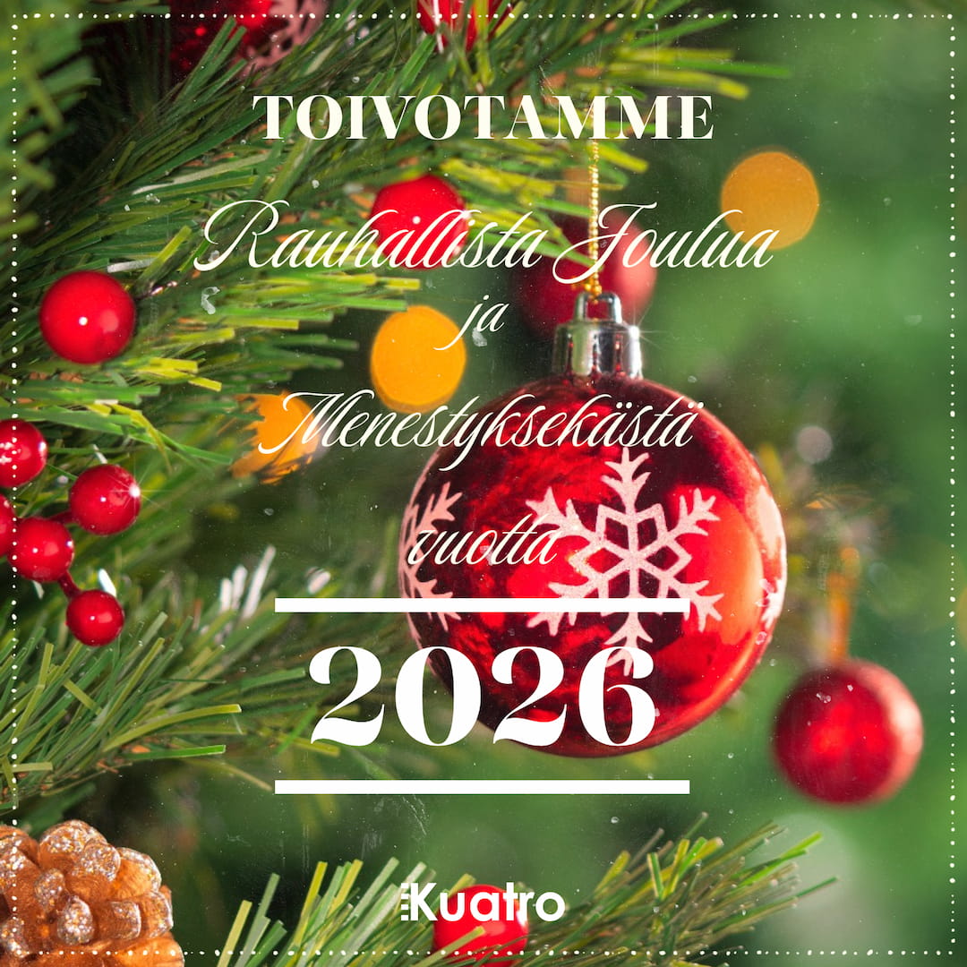Joulun ja uudenvuoden toivotukset!