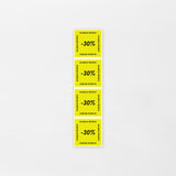 Aletarra -30% 25x25mm keltainen (1000kpl/rll)