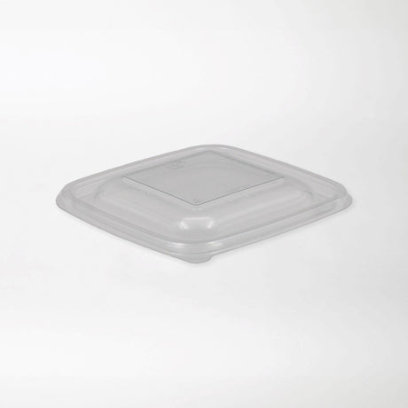 Dishy Neliskanttisen rasian kansi kirkas 250-500ml rPET (125x125mm) - Kuatro