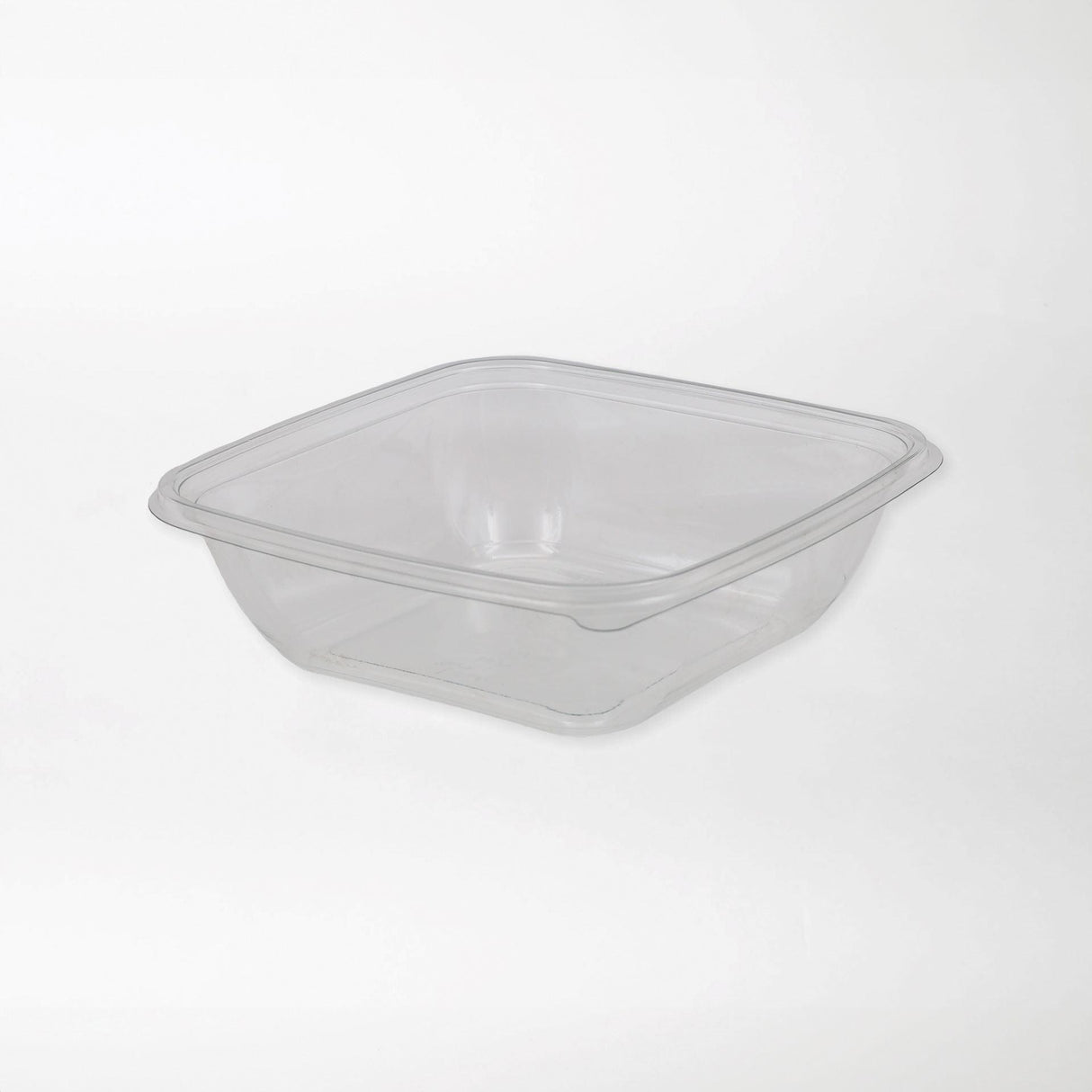 Dishy neliskanttisen rasian pohja kirkas 1000ml rPET (190x190x56mm) - Kuatro
