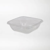 Dishy neliskanttisen rasian pohja kirkas 1000ml rPET (190x190x56mm) - Kuatro