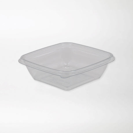 Dishy neliskanttisen rasian pohja kirkas 250ml rPET (125x125x38mm) - Kuatro