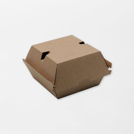 Kartonkinen hampurilaisrasia höyryrei´illä 150x150x80mm (200kpl/ltk)