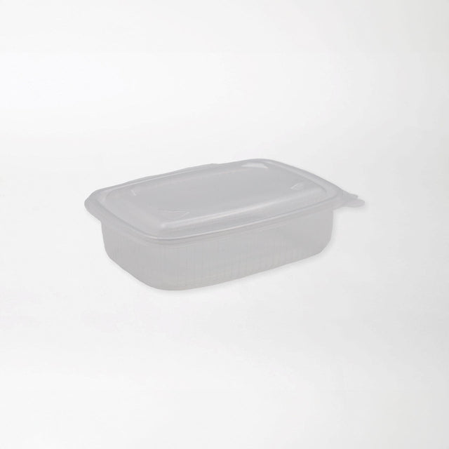 Hotty neliskanttinen saranakansirasia kirkas 750ml PP-muovi - Kuatro