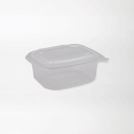 Hotty neliskanttinen saranakansirasia läpinäkyvä 500ml PP-muovi - Kuatro