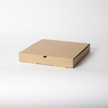 Pannupizzalaatikko 32x32x5 cm ruskea Mod.A – FSC-sertifioitu take away laatikko pannupizzoille - Kuatro