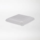 Rosty neliskanttisen rasian kansi läpinäkyvä 500-750ml OPS-muovi (160x160mm) - Kuatro
