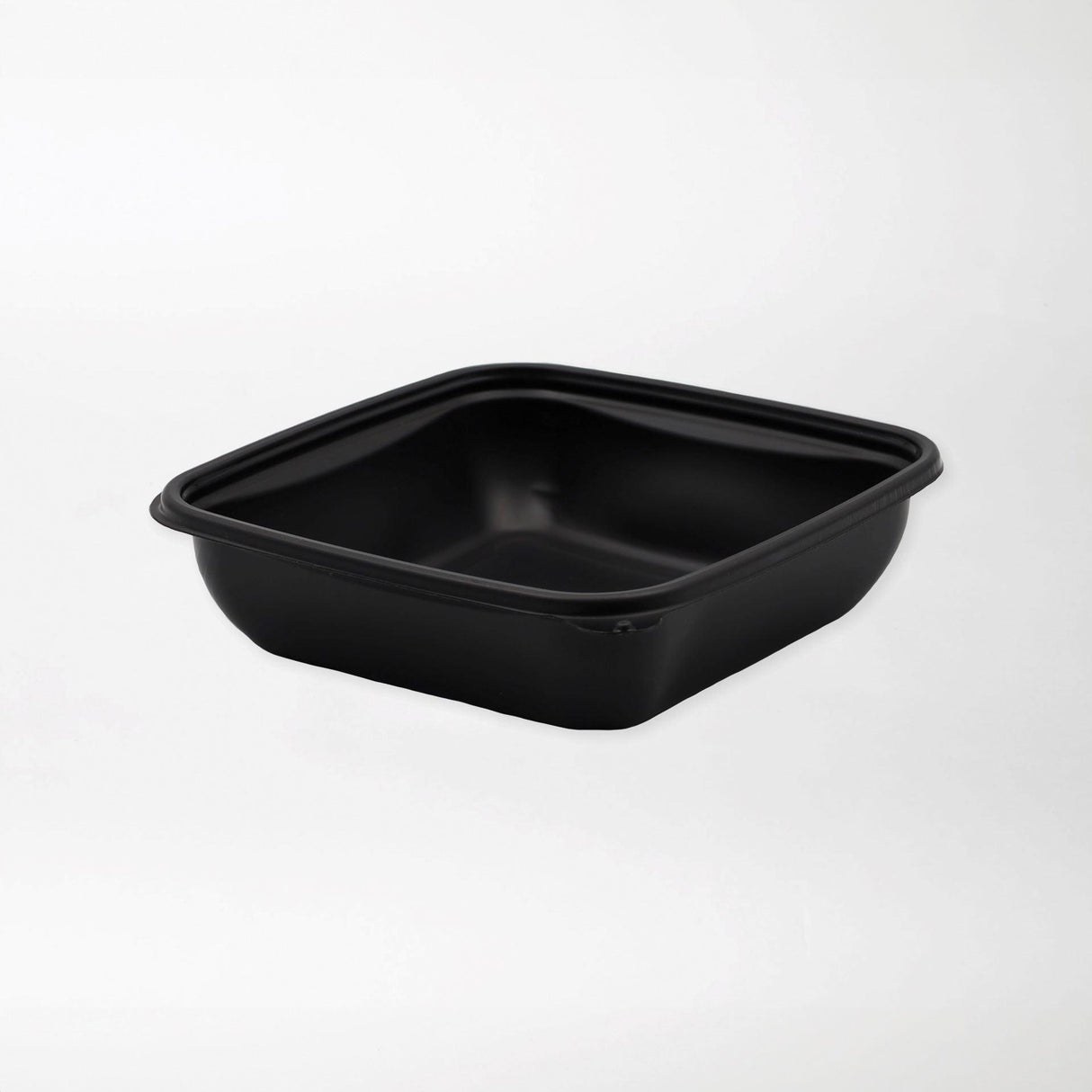 Rosty neliskanttisen rasian pohja musta 500ml PP-muovi (160x160x40mm) - Kuatro