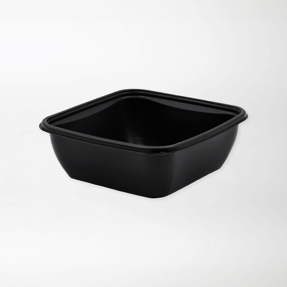 Rosty neliskanttisen rasian pohja musta 750ml PP-muovi (160x160x60mm) - Kuatro