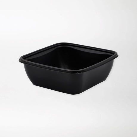 Rosty neliskanttisen rasian pohja musta 750ml PP-muovi (160x160x60mm) - Kuatro
