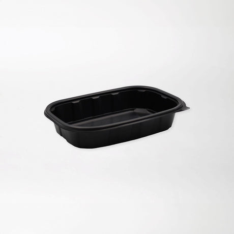 Rosty-ruokarasian pohja musta 700ml (217x152x65mm) PP-muovi - Kuatro