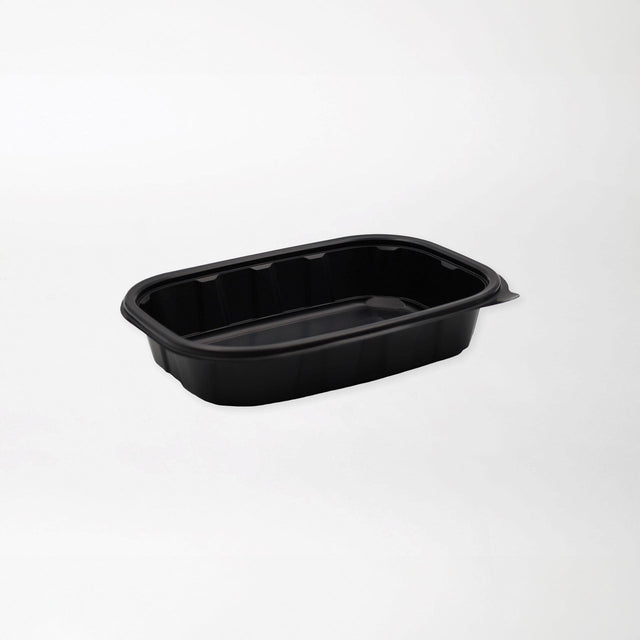 Rosty-ruokarasian pohja musta 700ml (217x152x65mm) PP-muovi - Kuatro
