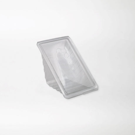 Snacky kolmioleipärasia saranakannella kirkas 185x110x85mm rPET-muovi - Kuatro