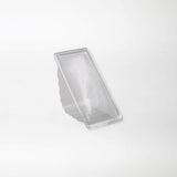 Snacky kolmioleipärasia saranakannella kirkas 185x90x85mm rPET-muovi - Kuatro