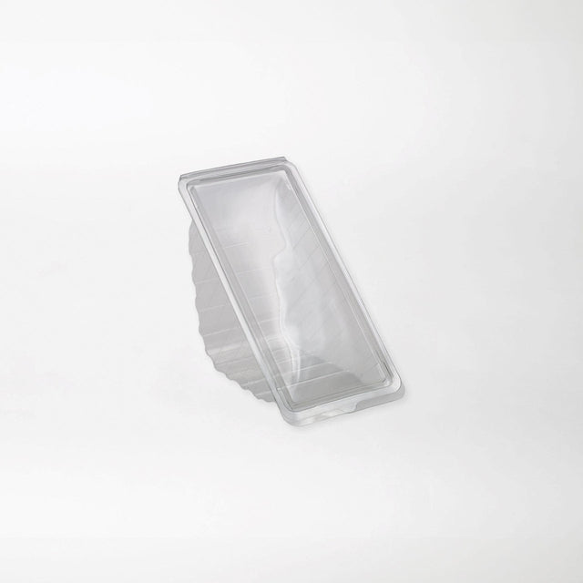 Snacky kolmioleipärasia saranakannella kirkas 185x90x85mm rPET-muovi - Kuatro