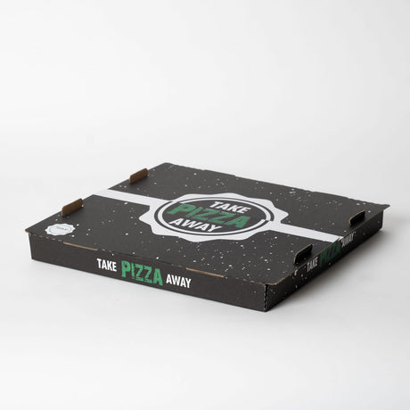 Take away pizzalaatikko Take Pizza Away 34x34x4cm musta (Mod.Fi) - Kuatro