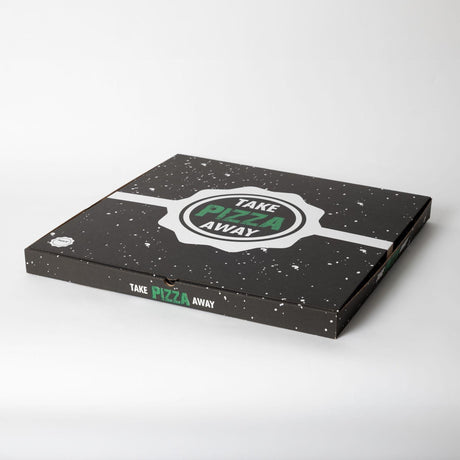Take away pizzalaatikko Take Pizza Away 50x50x4cm musta (Mod.A) - Kuatro