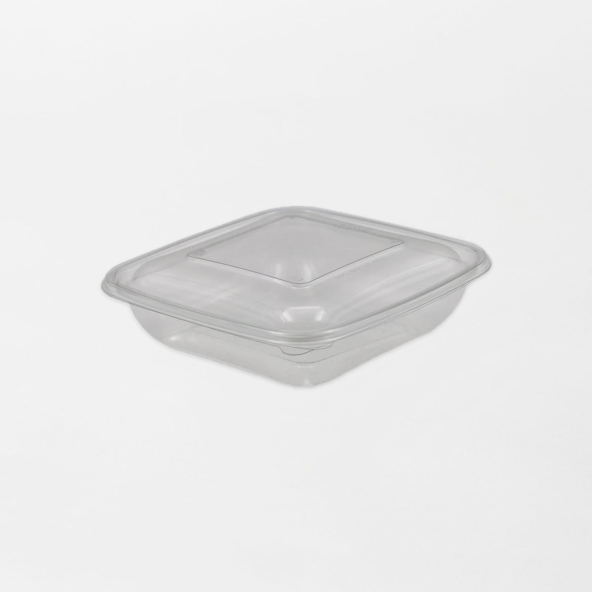 Dishy neliskanttisen rasian kansi läpinäkyvä 500-1500ml rPET (190x190mm) (400kpl/ltk)