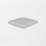 Dishy neliskanttisen rasian kansi läpinäkyvä 500-1500ml rPET (190x190mm) (400kpl/ltk)