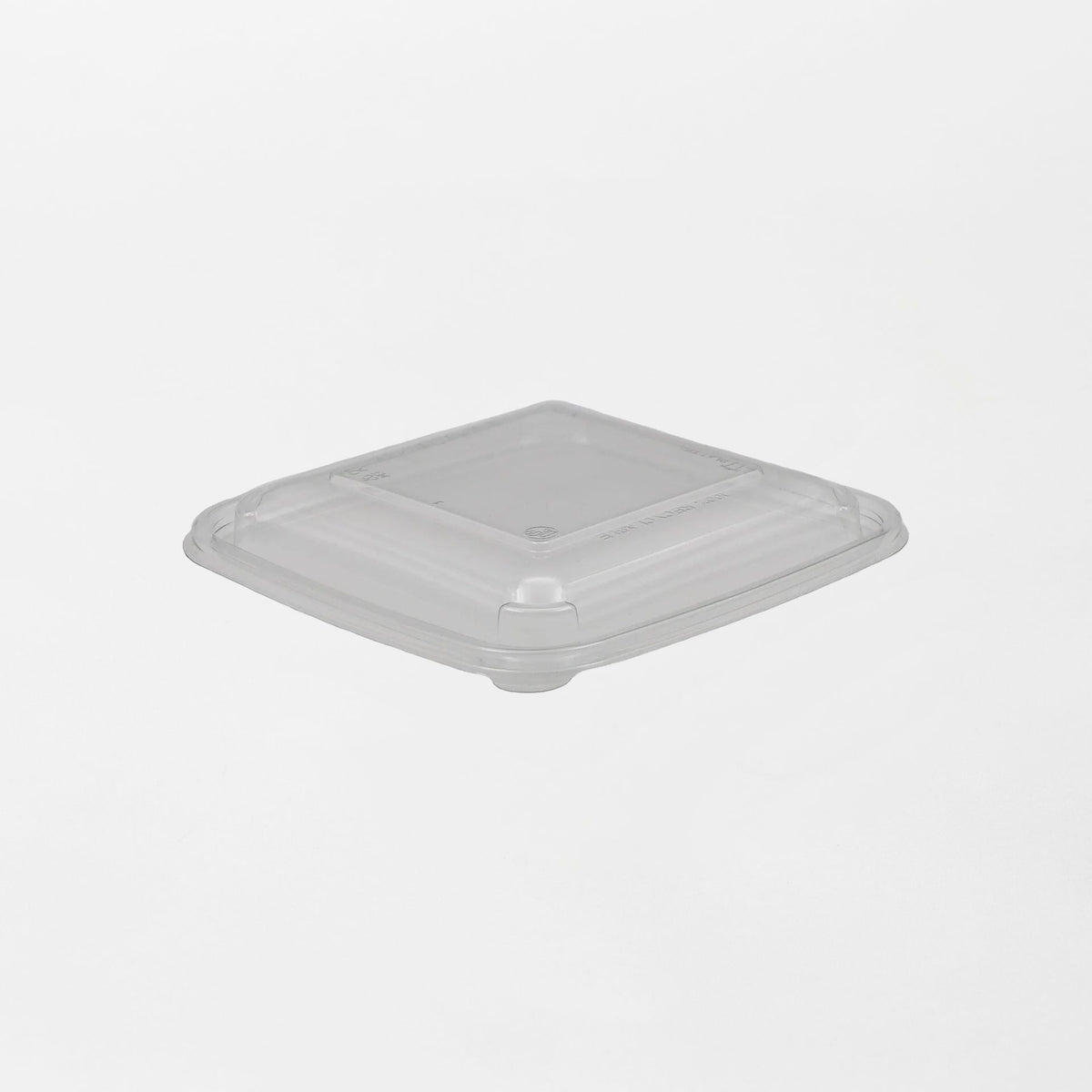 Dishy neliskanttisen rasian kansi läpinäkyvä 500-750ml rPET (160x160mm) (400kpl/ltk)