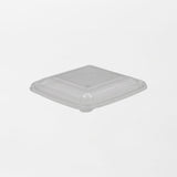 Dishy neliskanttisen rasian kansi läpinäkyvä 500-750ml rPET (160x160mm) (400kpl/ltk)
