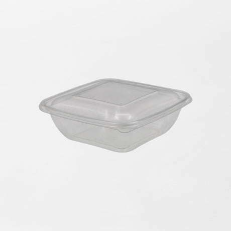 Dishy neliskanttisen rasian pohja läpinäkyvä 1000ml rPET (190x190x56mm) (400kpl/ltk)