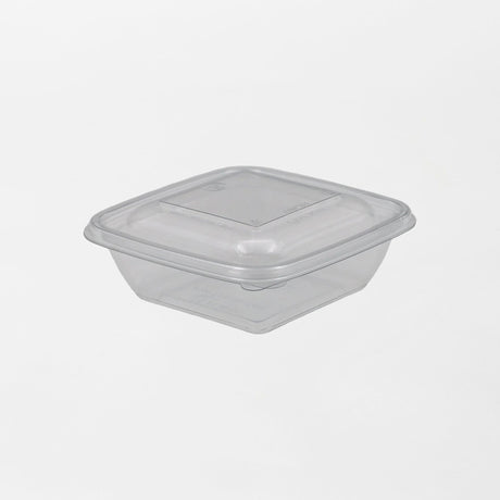 Dishy neliskanttisen rasian pohja läpinäkyvä 250ml rPET (125x125x38mm) (600kpl/ltk)