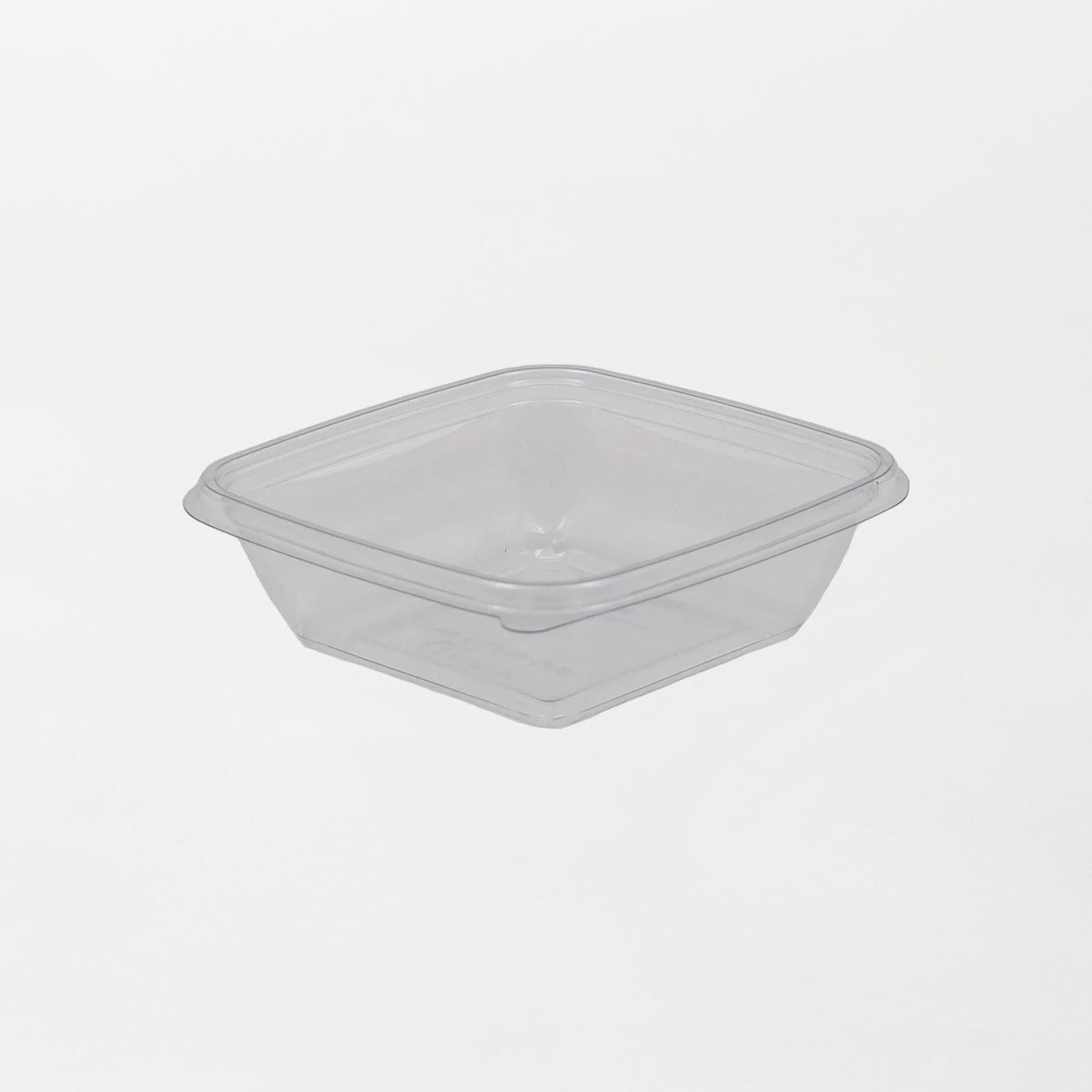 Dishy neliskanttisen rasian pohja läpinäkyvä 250ml rPET (125x125x38mm) (600kpl/ltk)