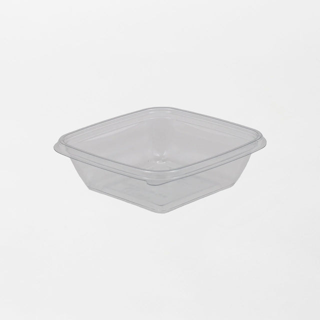 Dishy neliskanttisen rasian pohja läpinäkyvä 250ml rPET (125x125x38mm) (600kpl/ltk)